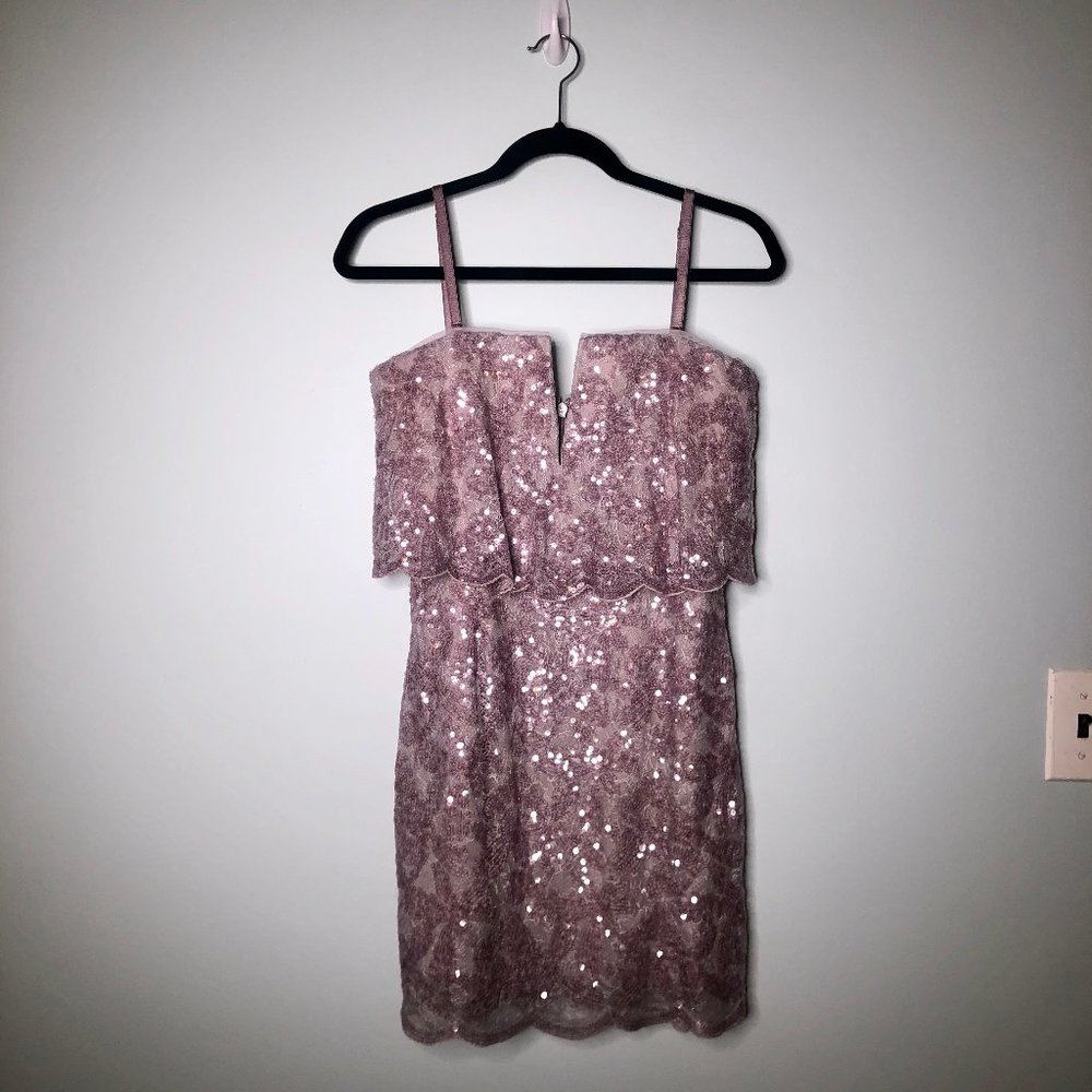 NWT BCBGMaxAzria Kate Dress in Lilac Mauve, Size 8 - Picture 1 of 10